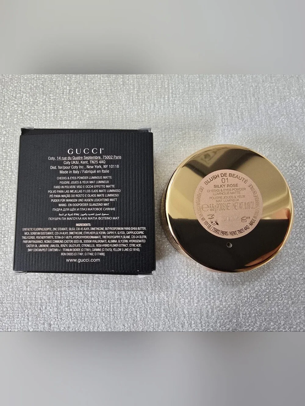 NIB Gucci Silky Rose Blush de Beauté 01 Silky Rose